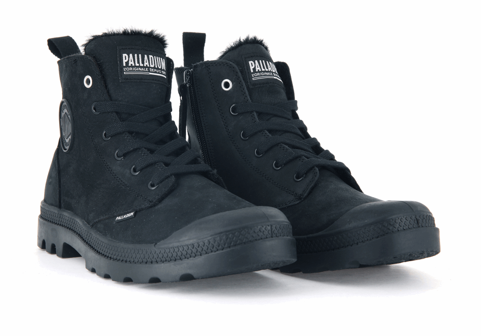 All Black Pampa Hi Zip Wl Palladium