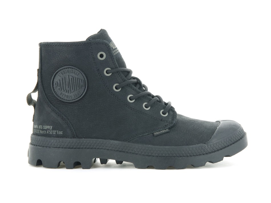 Black Palladium Pampa Hi Supply Leather