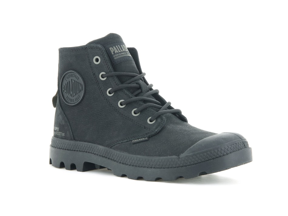Black Palladium Pampa Hi Supply Leather