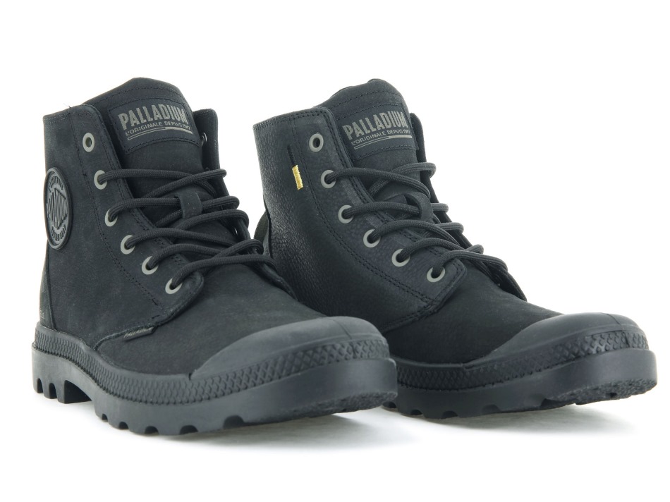 Black Palladium Pampa Hi Supply Leather