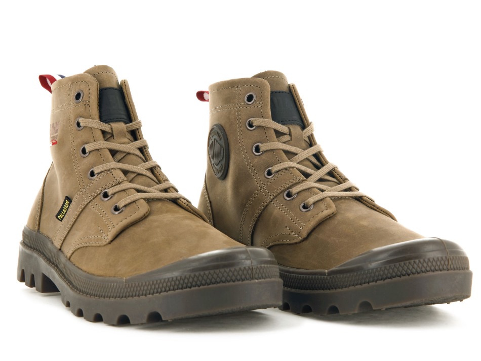 Pallabrousse 75Th Leather Bone Brown Palladium