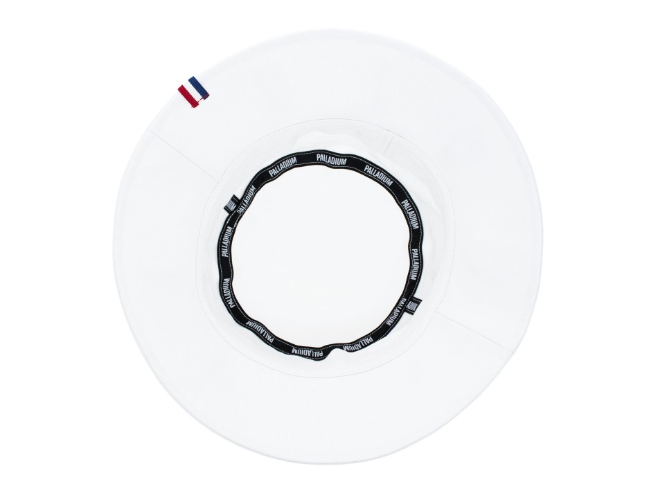 Palladium Bucket Hat Logo Edge White