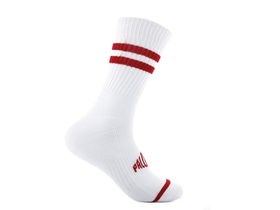 Palladium MenS Sport Crew White Red