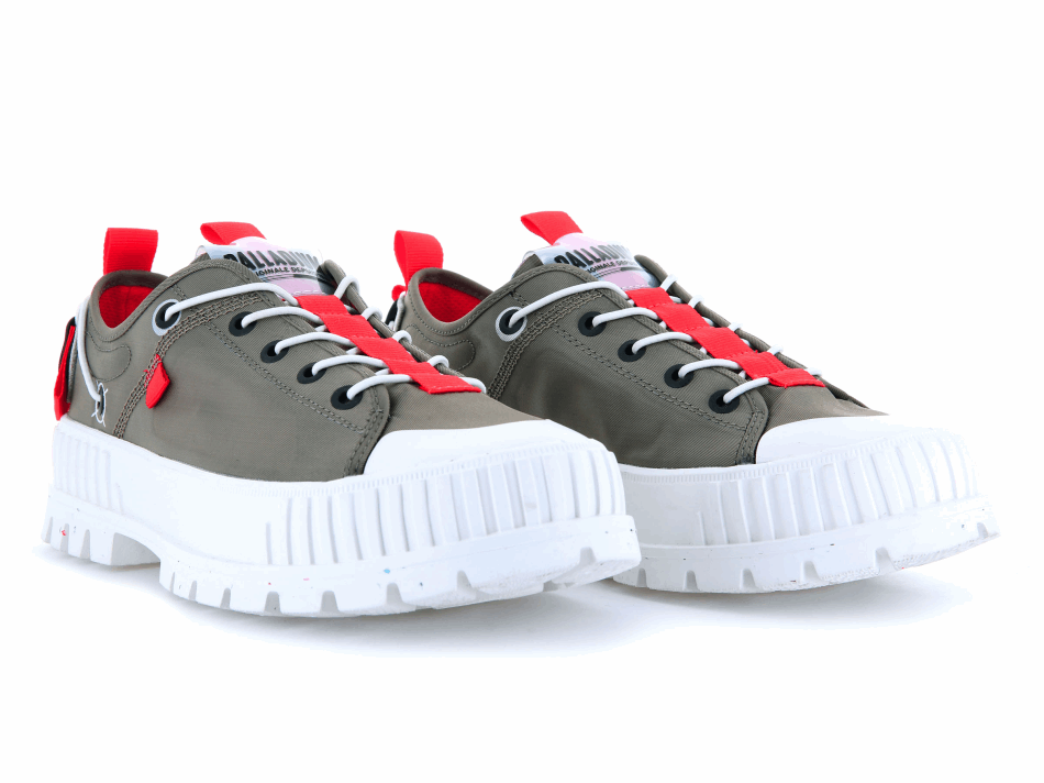 Palladium Pallashock Lo Ticket To Earth Dusky Green