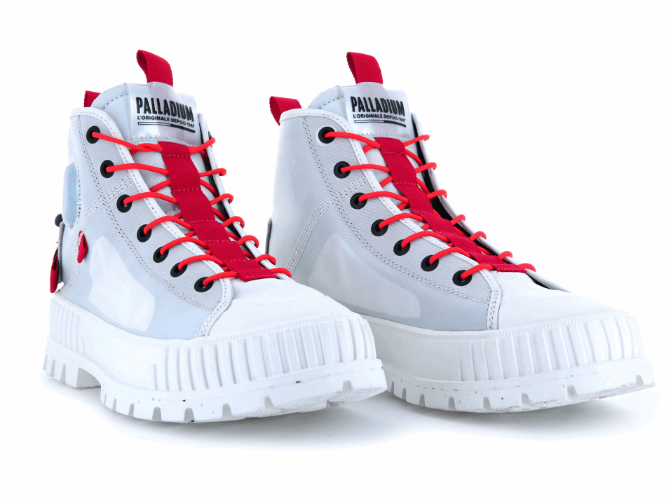 Palladium Pallashock Mid Ticket To Earth Star White