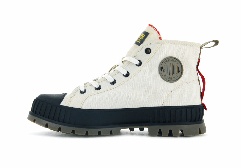 Palladium Pallashock Supply Hi White Asperagus