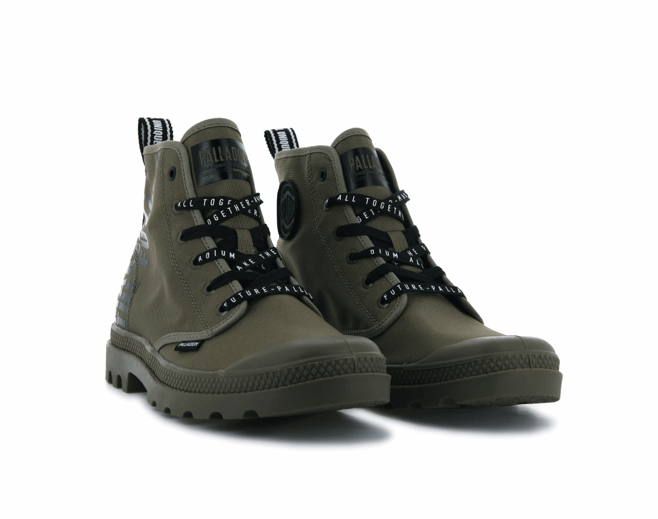 Palladium Pampa Hi Future Dusky Green