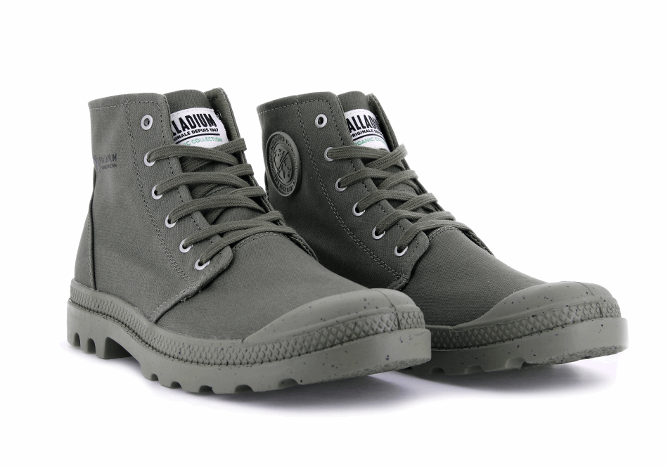 Palladium Pampa Hi Organic Ii Dusty Green