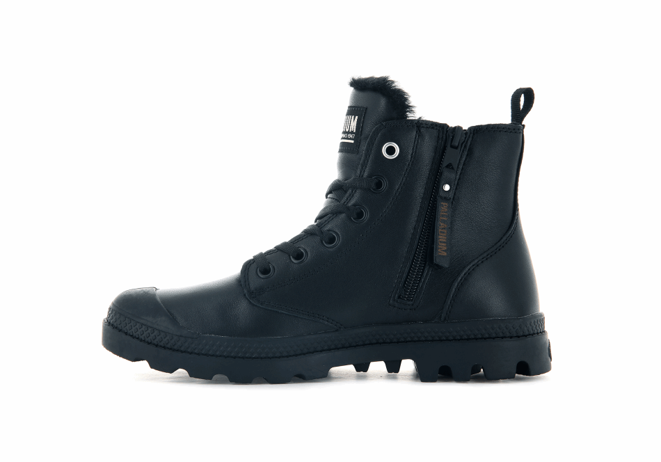 Palladium Pampa Hi Zip Leather S Black