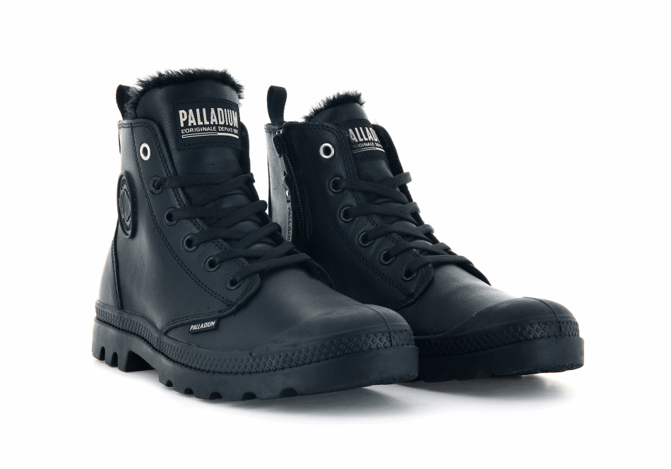 Palladium Pampa Hi Zip Leather S Black