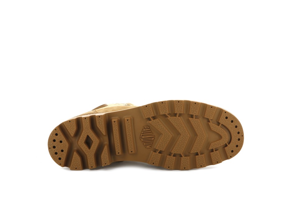 Palladium Pampa Hi Zip Nubuck Amber Gold