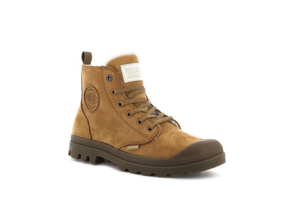Palladium Pampa Hi Zip Wl Amber Gold