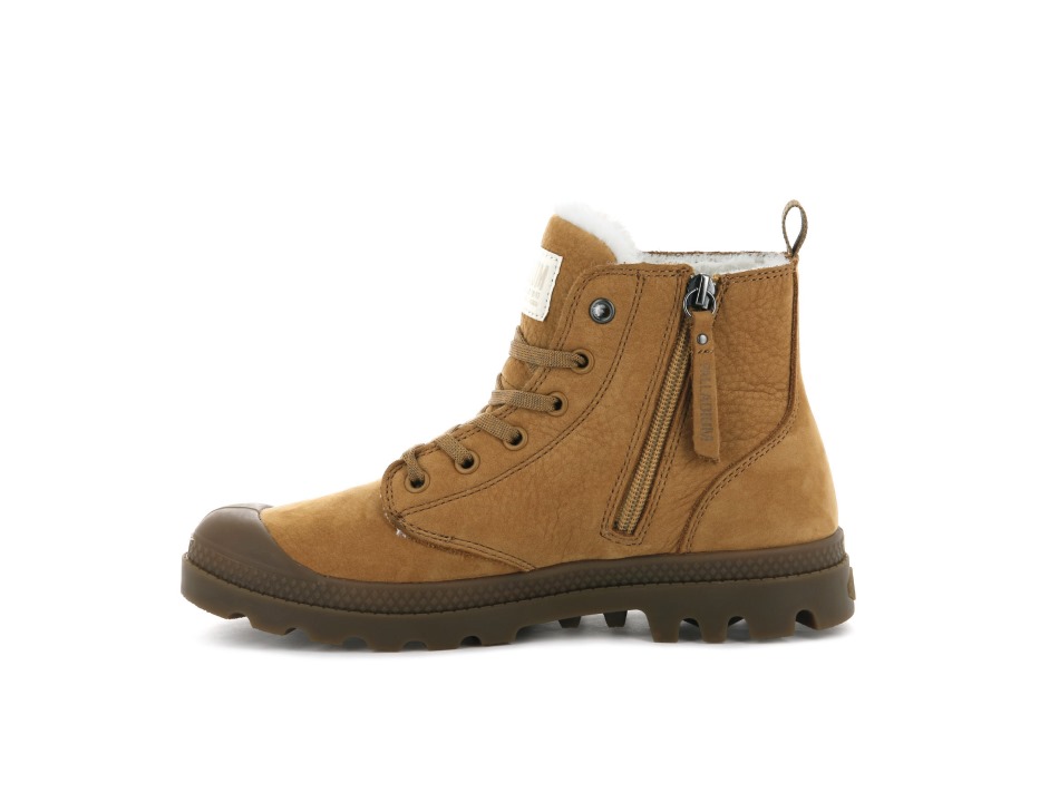 Palladium Pampa Hi Zip Wl Amber Gold