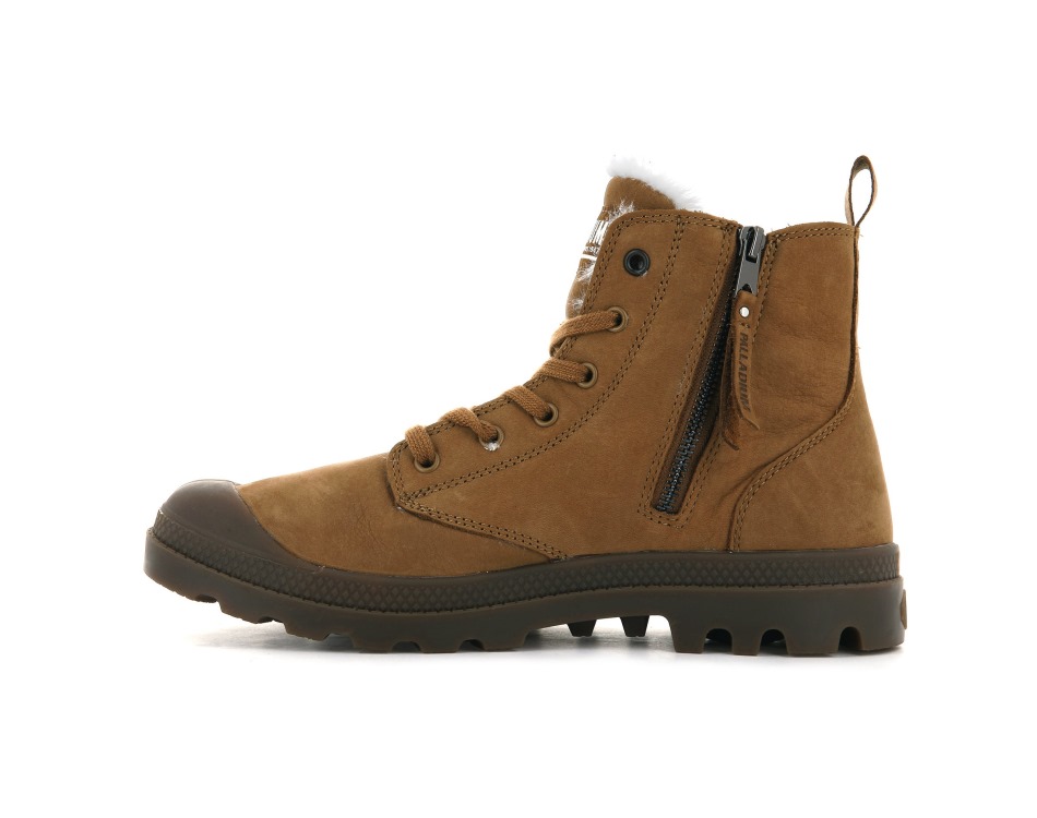 Palladium Pampa Hi Zip Wl Mahogany