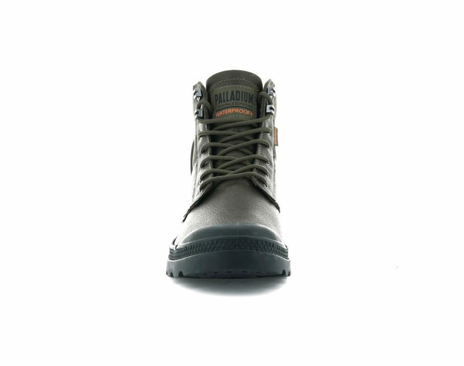 Palladium Pampa Shield Wp Lth Military Olive