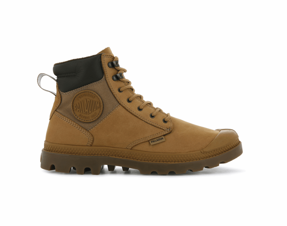 Palladium Pampa Shield Wp Lux Amber Gold