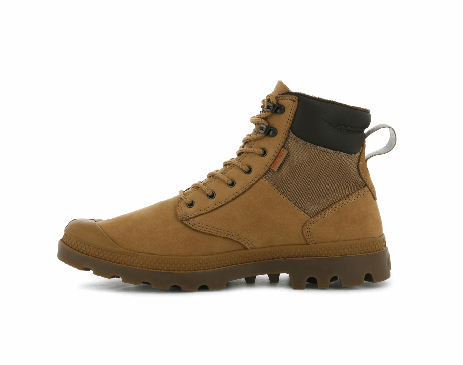 Palladium Pampa Shield Wp Lux Amber Gold