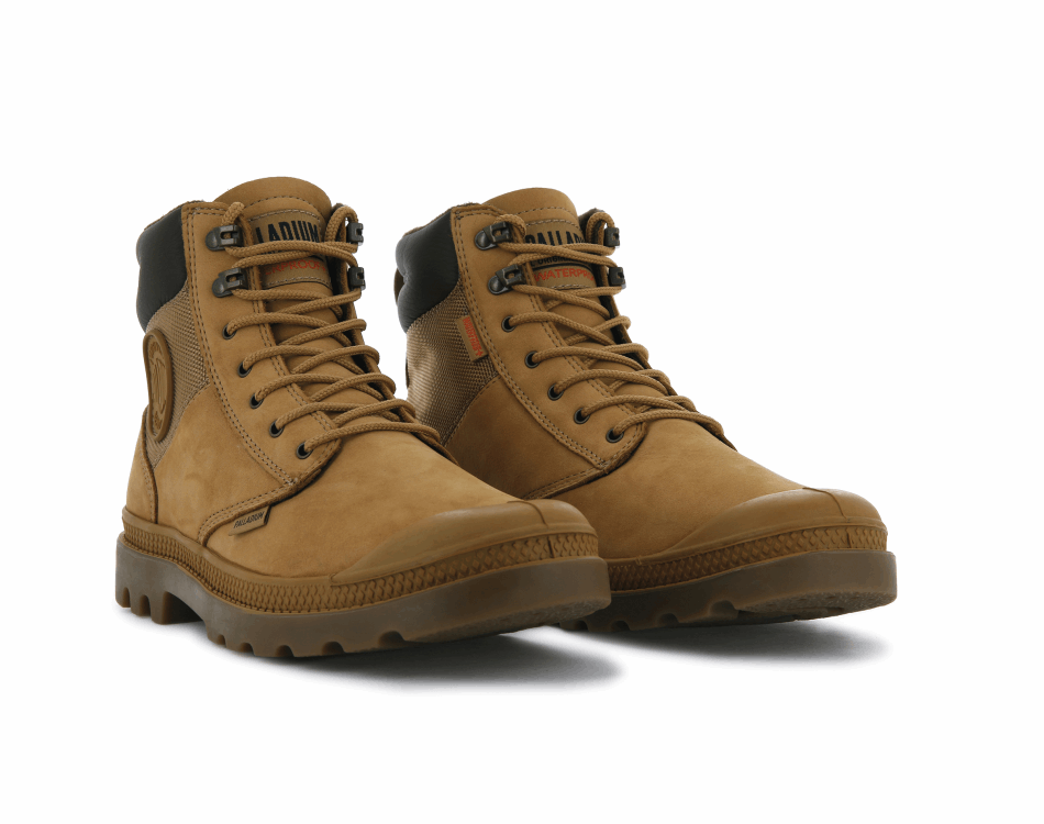 Palladium Pampa Shield Wp Lux Amber Gold