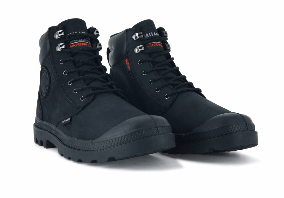 Palladium Pampa Shield Wp Lux Black