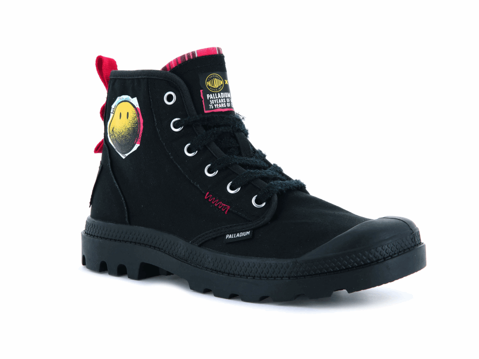 Palladium Pampa X Smiley 1970 Black