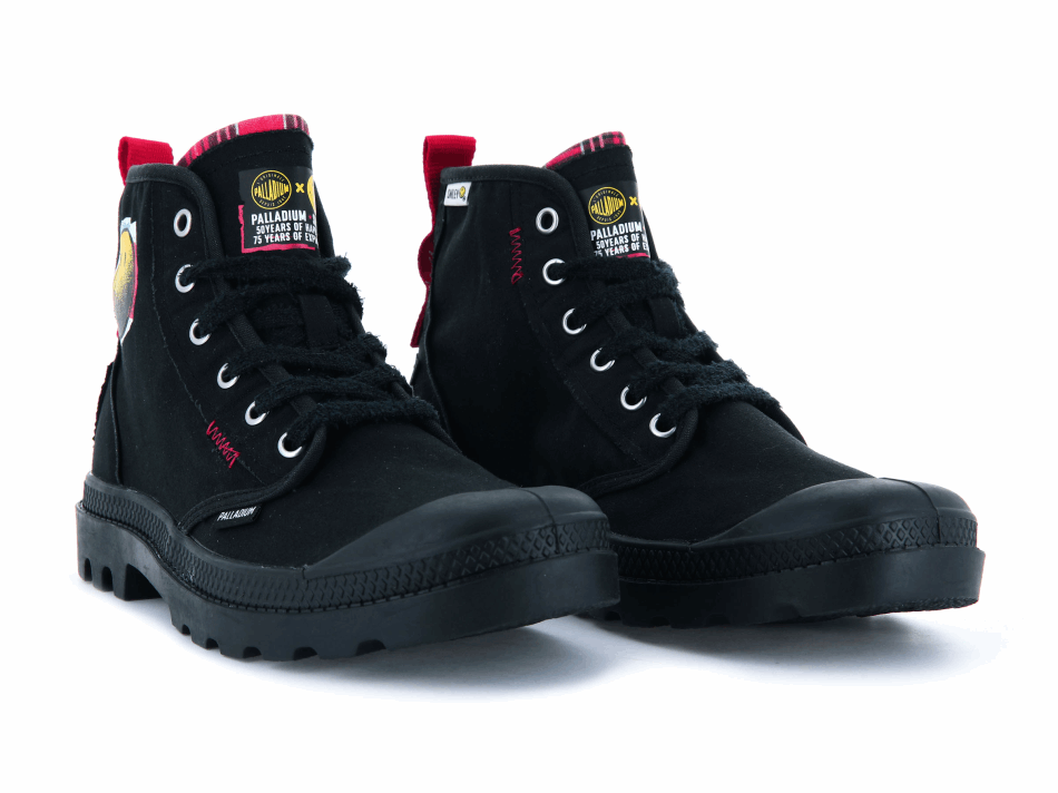 Palladium Pampa X Smiley 1970 Black