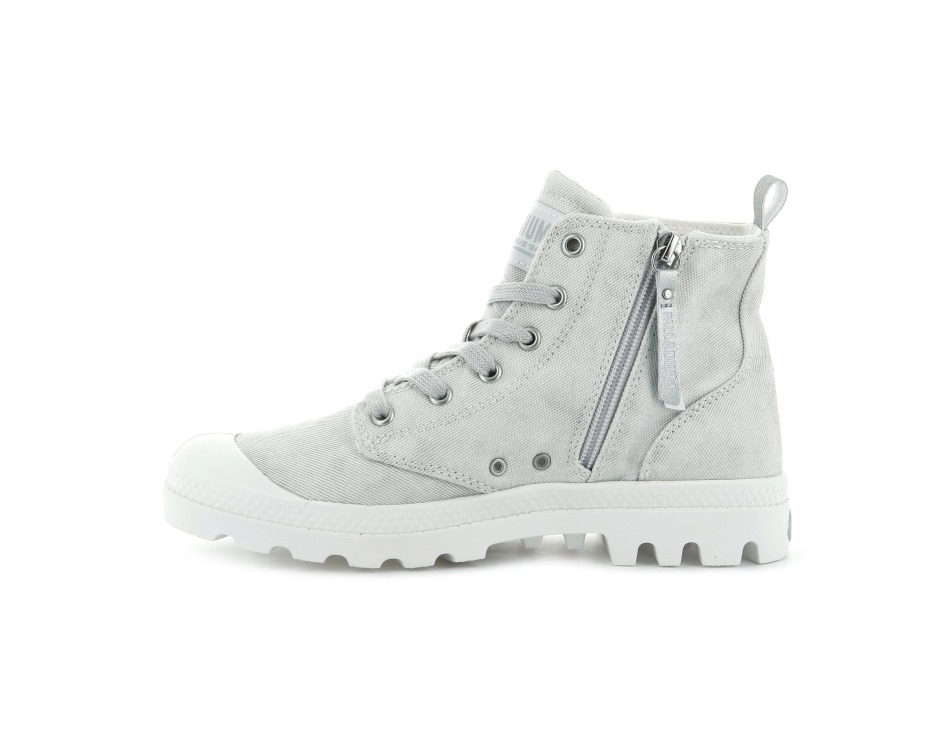Palladium Pampa Zip Desertwash Star White