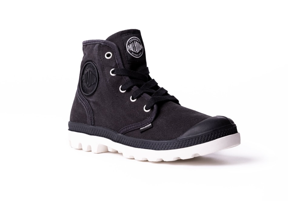 Palladium Womens Pampa Hi Black Marshmallow