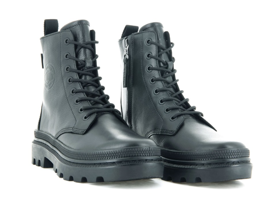 Pallatrooper Off Leather Palladium Black