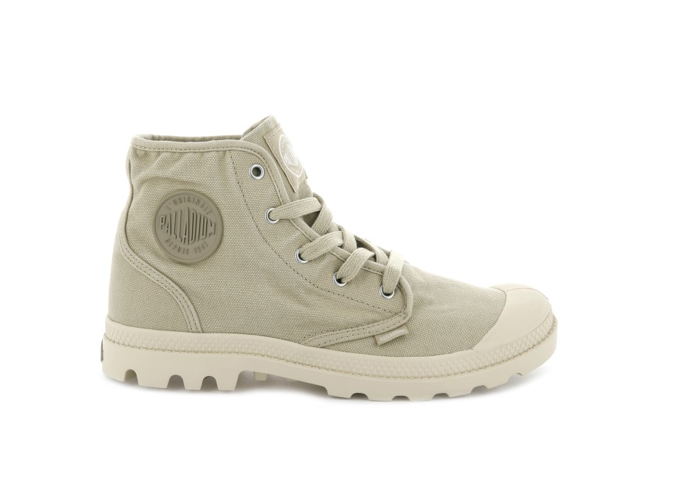 Womens Pampa Hi Palladium Sahara Ecru