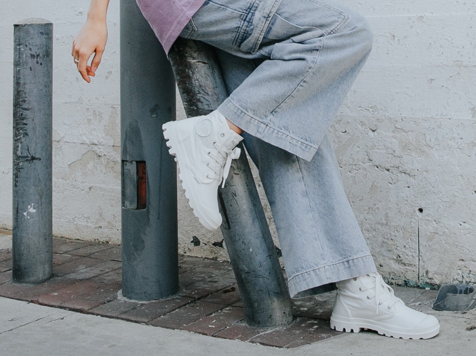 Womens Pampa Hi Star White Palladium