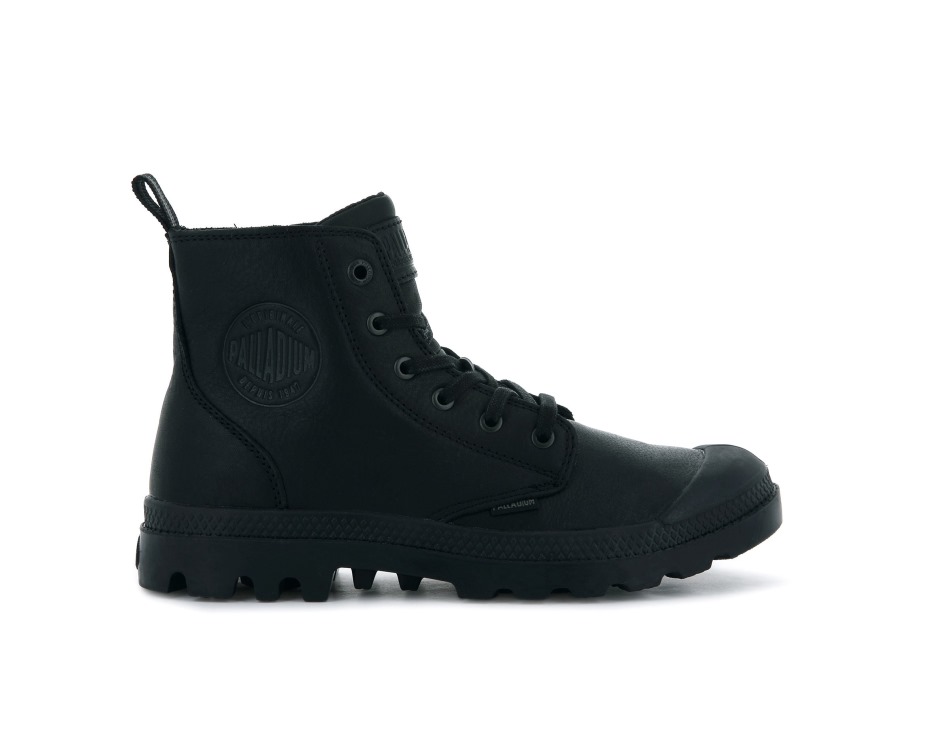 Palladium Black Pampa Hi Zip Lth Ess