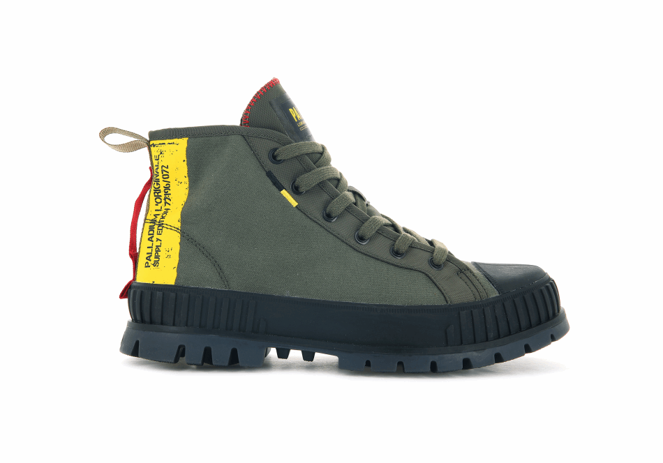 Palladium Pallashock Supply Hi Olive Night