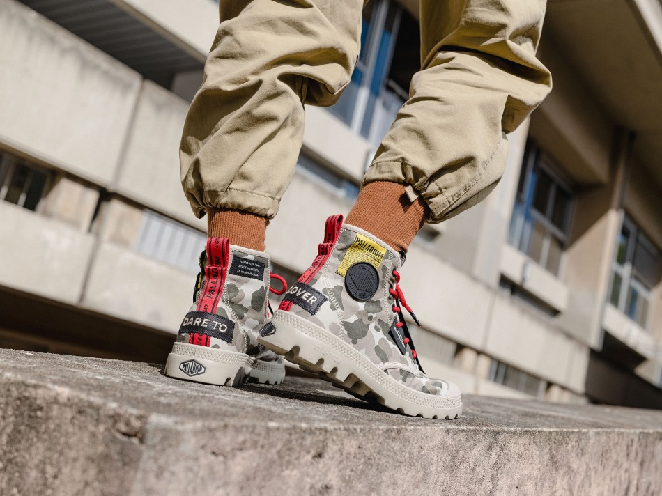 Palladium Pampa Lite Overlab Camo Dusky Green Camo