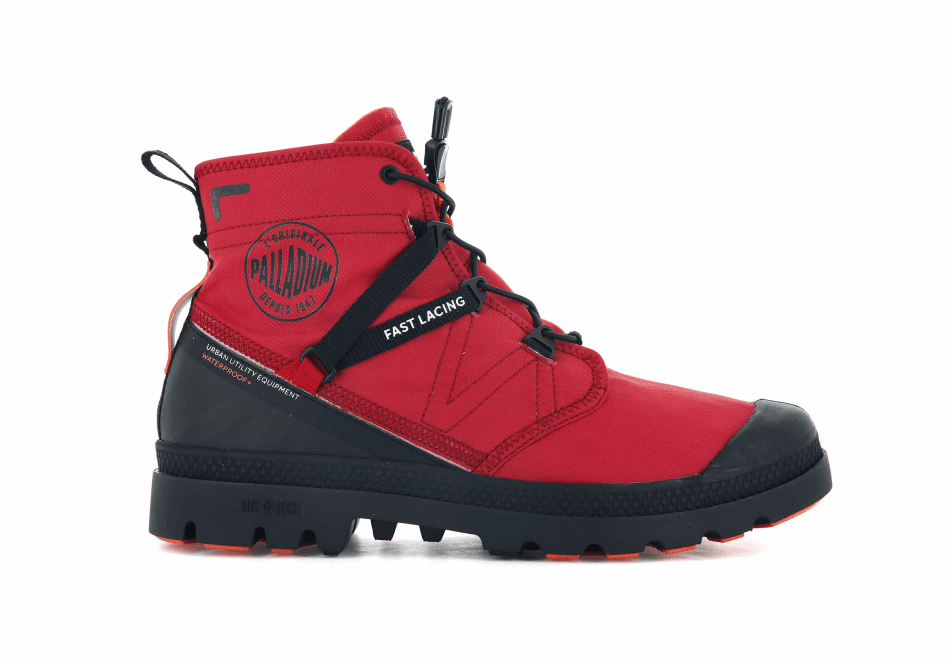 Palladium Pampa Travel Lite Waterproof Red Salsa
